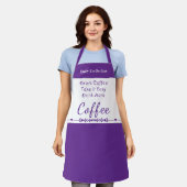 To do list for coffee lovers white purple schürze (Getragen)
