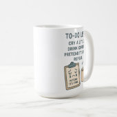 To-Do List Funny Coffee Lover Mug Kaffeetasse (VorderseiteRechts)