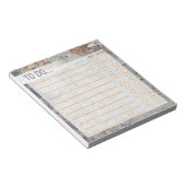 To Do List - Grunge Brown Notizblock (angewinkelt)