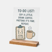 To-Do-List lustige Acrylschrift für Office oder Zu Acrylschild (Winkel)