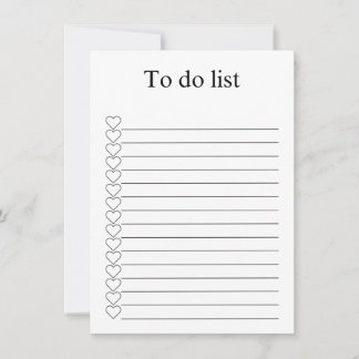 To do list mitteilungskarte