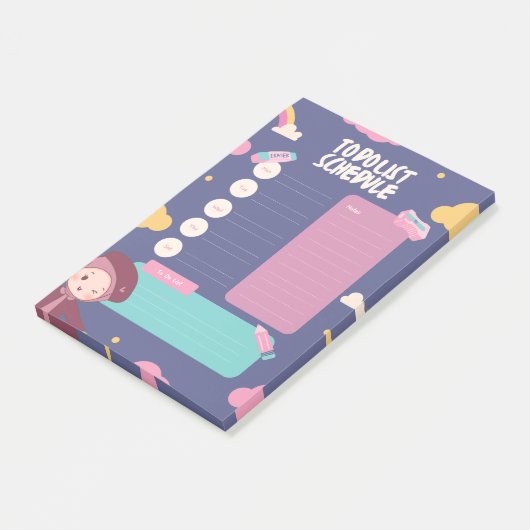 To do list note pad post-it klebezettel (angewinkelt)