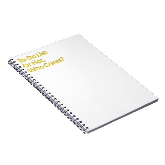 To-Do-List oder nicht lustiges Notebook Notizblock (Rechte Seite)