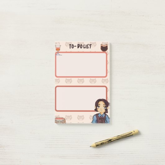 To-do list post-it klebezettel (Auf Schreibtisch)