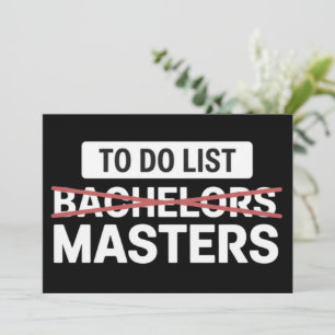 To-Do-Liste Bachelor-Master-Abschluss Hochschulnot Einladung