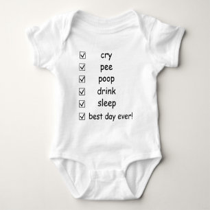 To-Do-Liste der Baby Jersey Bodysuit-Säugling Strampler
