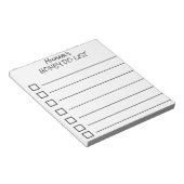 To-Do-Liste für Schatz Notizblock (angewinkelt)