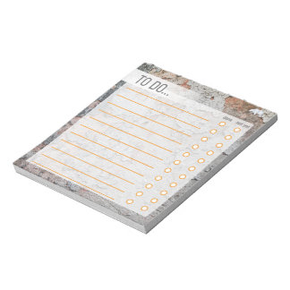To-Do-Liste - Grunge Braun Notizblock