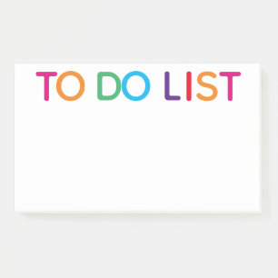 To-Do-Liste Helle Multifarbig 10 x 6 Post-it Klebezettel