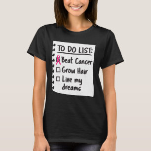 To-Do-Liste Lustige Brustkrebs-Aufklärung T-Shirt