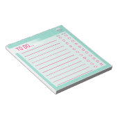 To-Do-Liste Notizblock - Aqua Tree (angewinkelt)