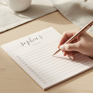 To-Do-Liste Skript Blush Pink Notizblock