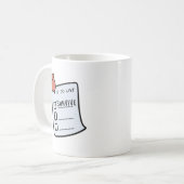 To-Do-Liste: Überleben Tasse (Vorderseite Links)