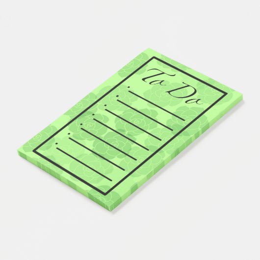 To Do Rounded Succulents  Post-it Klebezettel (angewinkelt)