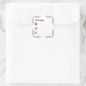 'To do Today' Bullet Journal oder Planner Quadratischer Aufkleber (Tasche)