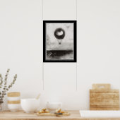 "To Edgar Poe" by Odilon Redon ca. 1882 Poster (Küche)