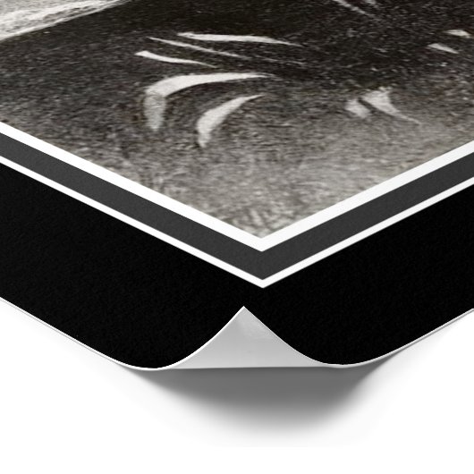 "To Edgar Poe" by Odilon Redon ca. 1882 Poster (Ecke)