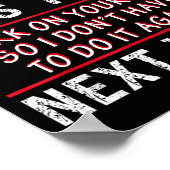 To Everyone I Offended This Year Work On Yourself Poster (Ecke)