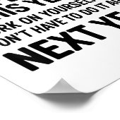 To Everyone I Offended This Year Work On Yourself  Poster (Ecke)