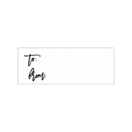 TO / From Gift Tag DIY Briefmarke Gummistempel