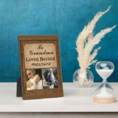 To Grandma – Loved Beyond Measure Plaque Fotoplatte (Seite)