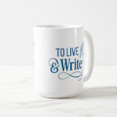 To Live & Write Kaffeetasse - 0,44l (VorderseiteRechts)