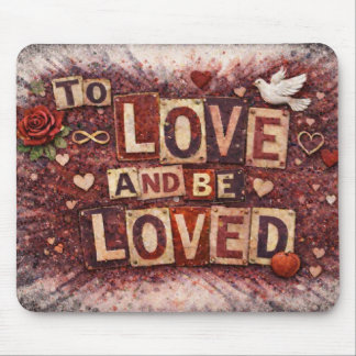 To Love and Be Loved Inspirational Mouse Pad Mousepad