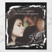 To love, laughter, and a lifetime of happiness weinetikett (Einzelnes Label)