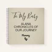 To My Baby Keepsake Pregnancy Journal Notizblock (Vorderseite)