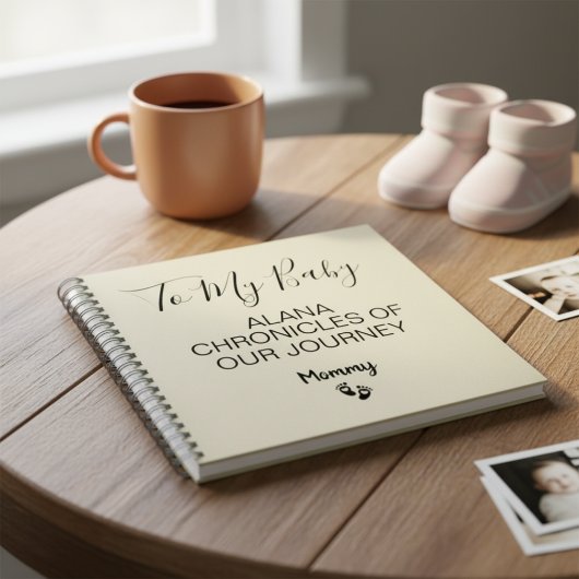 To My Baby Keepsake Pregnancy Journal Notizblock