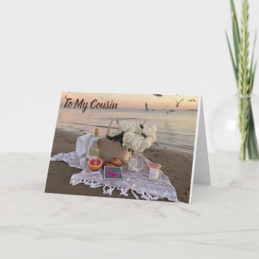 **TO MY BEAUTIFUL COUSIN** A ROSE CARD KARTE (Vorderseite)