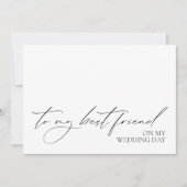 "To my Best Friend on my Wedday" Message Card (Vorderseite)