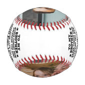To My Brother gift From Brother with Custom Photo Baseball (Rückseite)