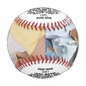 To My Brother gift From Brother with Custom Photo Baseball (Vorderseite)