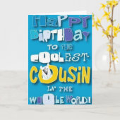 TO MY "COUSIN" ****YOUR BIRTHDAY**** KARTE (Gelbe Blume)