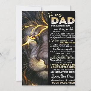 To my dad   Adorable Letter   Lovely Gift Feiertagskarte