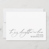 "To My Daughter-in-Law"-Hochzeitskarte (Vorderseite)