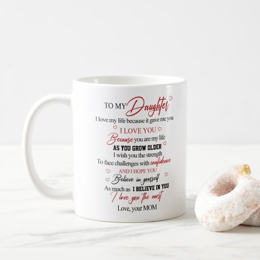 To my daughter kaffeetasse (Mit Donut)