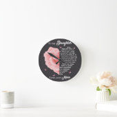 To my daughter runde wanduhr (Zuhause)