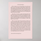 To My Fellow Sisters Poster (Vorne)