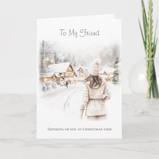 To my Friend Christmas Card Karte (Vorderseite)