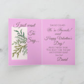 “To My Friend on Valentine’s Day!” Personalized Karte (Innenseite)