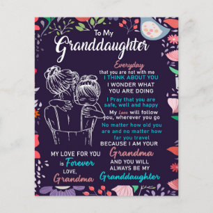 To My Granddaughter Gift From Grandma,Flower Lover Flyer