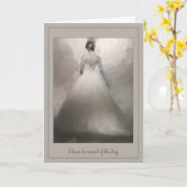 To my Husband Beautiful Bride dreaming wedding Karte (Gelbe Blume)