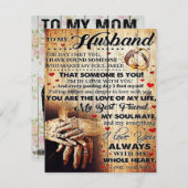 To My Husband Design Love Letter Gift To Him Einladung (Vorne/Hinten)