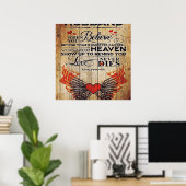 To My Husband Design Love Letter Gift To Him Poster (Heimbüro)