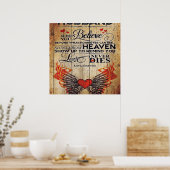 To My Husband Design Love Letter Gift To Him Poster (Küche)