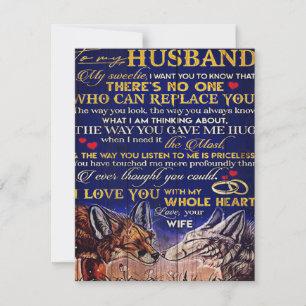 To My Husband Letter Cute Gift for Husband Einladung