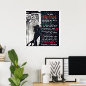 To My Husband Letter | Cute Present To My Husband| Poster (Heimbüro)