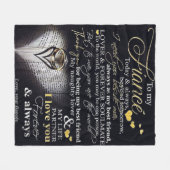 To My Husband | Love Quotes To Husband| Fleecedecke (Vorderseite (Horizontal))